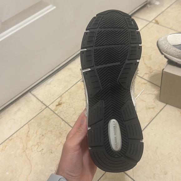 Running Dad Star Mens shoe size 43 (10) US White/Silver - Picture 9 of 16